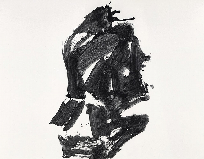 井上有一《鷹》,墨紙本,107 × 137 cm,1981年作,預估價:25萬至35萬港元。(中國嘉德香港提供)