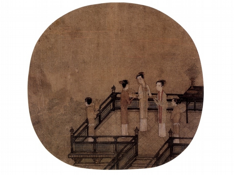 宋人《瑤臺步月圖》，北京故宮博物院收藏。（圖版出自段濱編《宋畫．人物》，杭州市：西泠印社出版社，2005）
