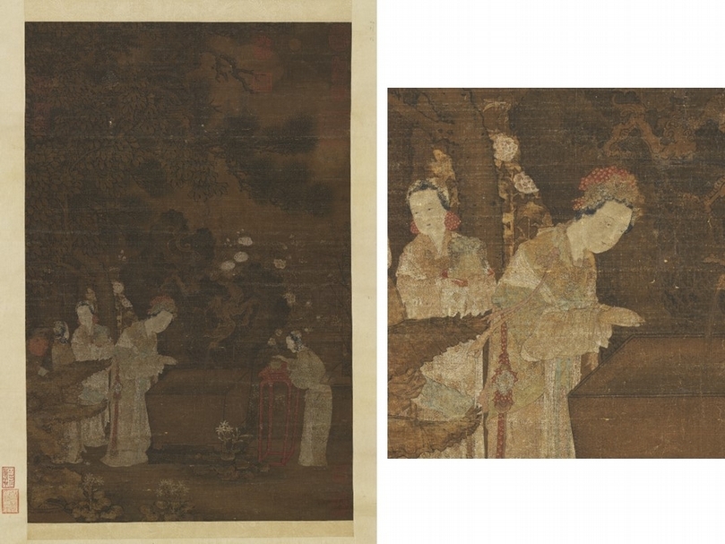 宋人《浣月圖》，國立故宮博物院藏。（國立故宮博物院Open Data 提供）