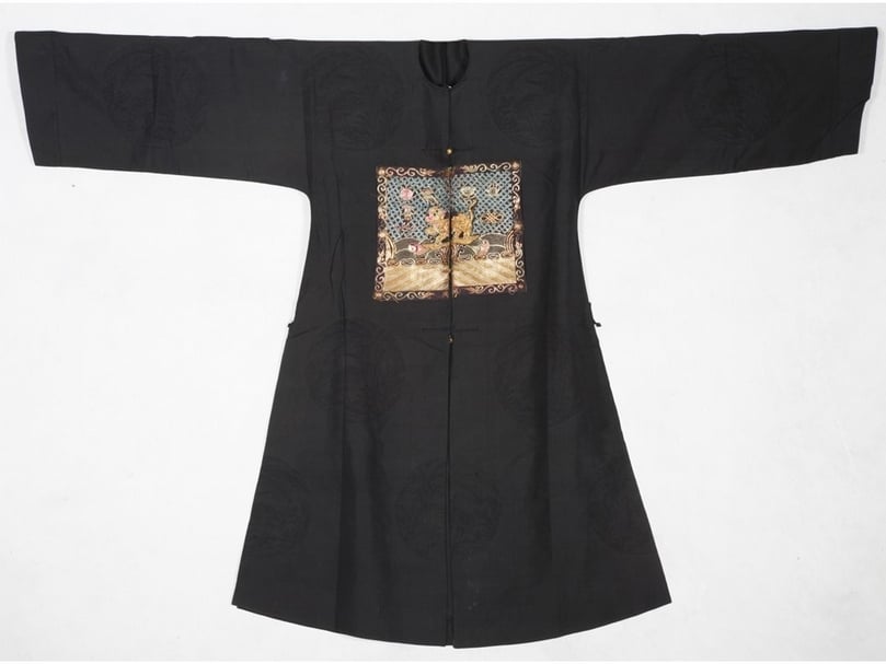 清藍翎侍衛補服(彪補)。(李理、李姝夢提供)