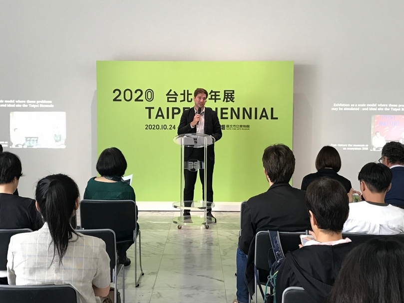 2020年台北雙年展策展人馬汀．圭納（Martin Guinard）。（攝影／王萱）