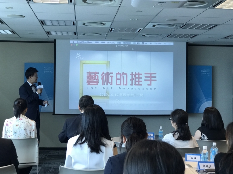 中華民國畫廊協會與公視聯手合作推出影視節目「藝術的推手」，總集數為六集，盼台灣藝術市場也能夠有完整的紀錄。（攝影／許雲喬）