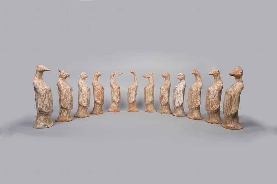 唐代擬人化的十二生肖俑。（©The Metropolitan Museum of Art）
