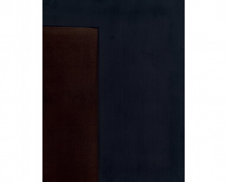 林壽宇《無題》，油彩、畫布，45.7×35.5 cm，1958 。（保利香港提供）