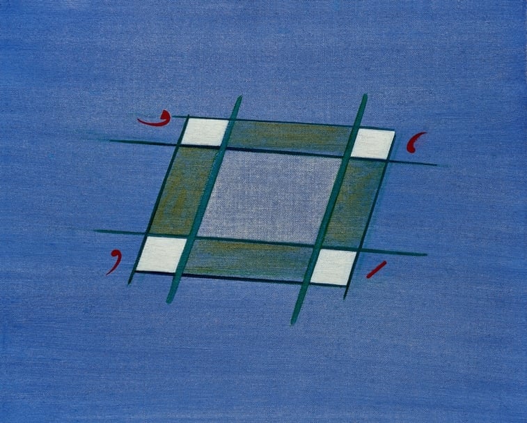 霍剛《93-15》，油彩、畫布，80×100 cm，1993。（保利香港提供）