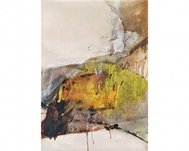 莊喆《作品 79-12》，油彩、畫布，119.6×84 cm，1979。（保利香港提供）