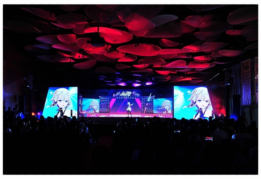 虛擬歌手Vtuber蘭希Lan Cee演出「未來漫游」。（文化部提供）