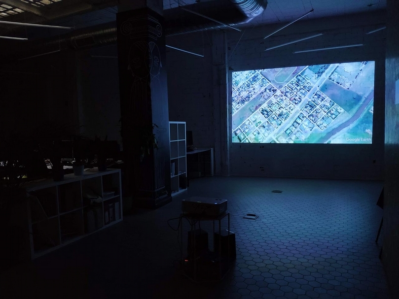 藝術家蘇郁心作品於共享辦公室Quinta-del-Sordo展出。（攝影／葉佳蓉）