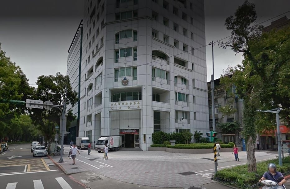 黃湘詅聘僱律師向臺北大安分局報案。圖為大安分局。(擷自Google Earth)
