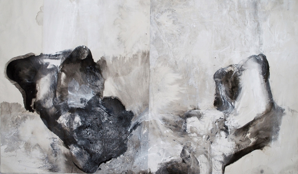 來自北京的參展畫廊墨斎（Ink Studio）即將於2019年ART TAIPEI台北國際藝術博覽會展出鄭重賓的水墨創作《寄生物系列5號》。（墨斎提供）