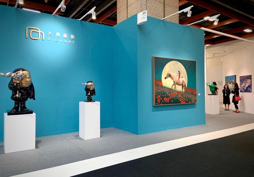 第二度參與ART TAIPEI的大雋藝術展位一景。（本刊資料室）