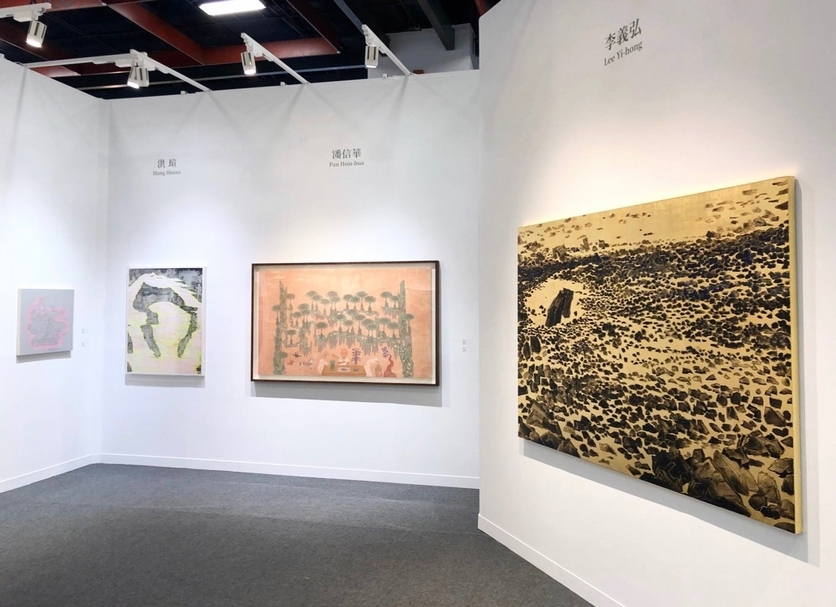 長期專注當代水墨的赤粒藝術，本次帶來跨世代的15位藝術家作品。（本刊資料室）