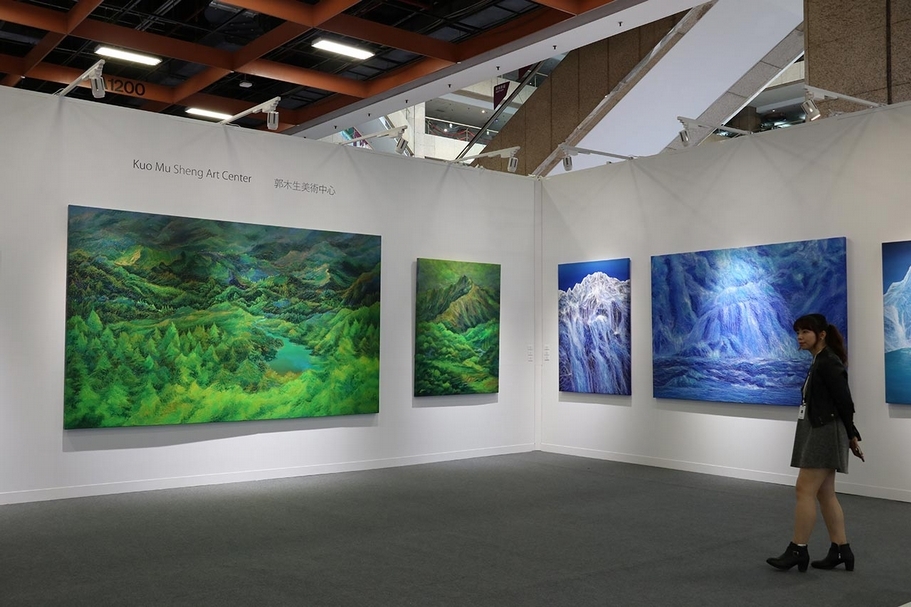 郭木生美術中心本次推出鄭麗雲個展。（攝影／邱惠鈺）