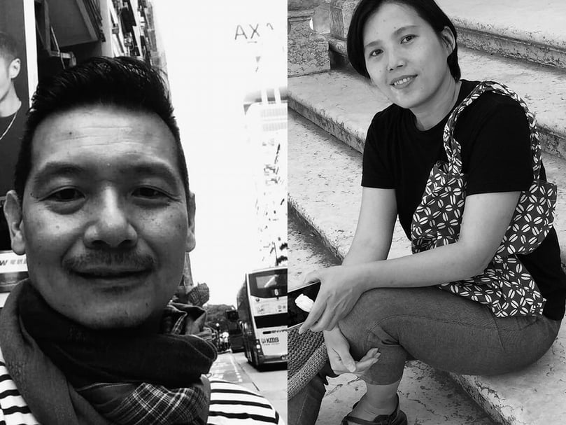 CCSCA目前專任教師包括呂佩怡（右）和一位澳洲客座教授弗朗西斯・馬拉維拉斯（Francis Maravillas，左）以及來自學校內跨學系的十多位支援教師。（CCSCA、呂佩怡提供）