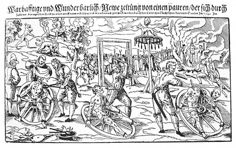 Lukas Mayer於1589年刻製《處決彼得史坦普》，荷蘭《蒂爾堡歷史雜誌》（Het Tijdschrift voor Geschiedenis）2003年首次出版。（©Wikimedia Commons）