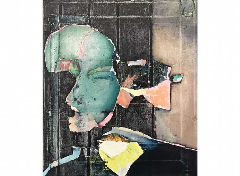 馬格納斯．普萊森（Mangus Plessen）《無題（11）》，布面油畫，146x98x3.5cm，2015。（© Mai 36 Galerie）