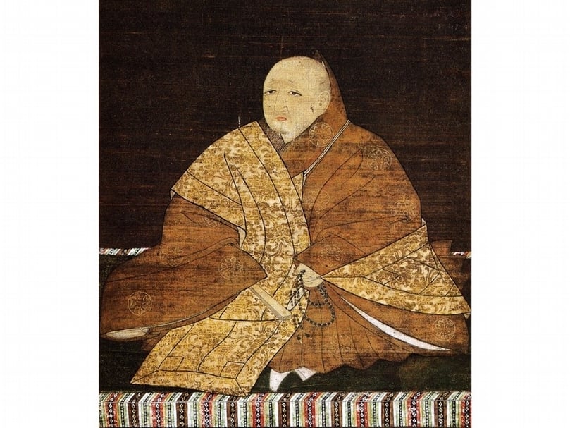 京都金閣寺（鹿苑寺）所收藏的足利義滿畫像。（©維基百科）