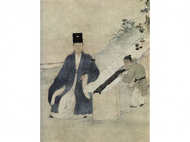 明〈李流芳像〉局部,北京故宮博物院藏。(劉榕峻提供)