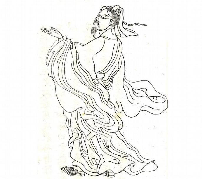 顧愷之像。(©維基百科)