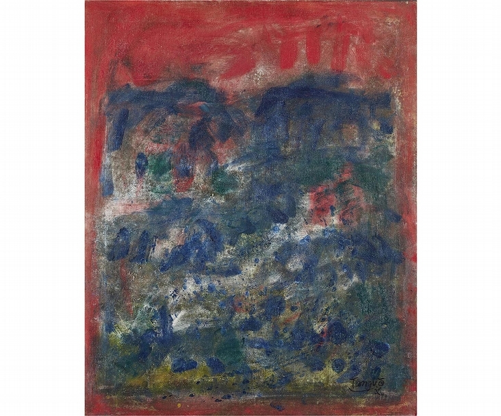 曾海文《無題》，油彩畫布， 75.8 x 61 公分 ，約1965-1970年作，估價：HK0,000-650,000。（邦瀚斯提供）