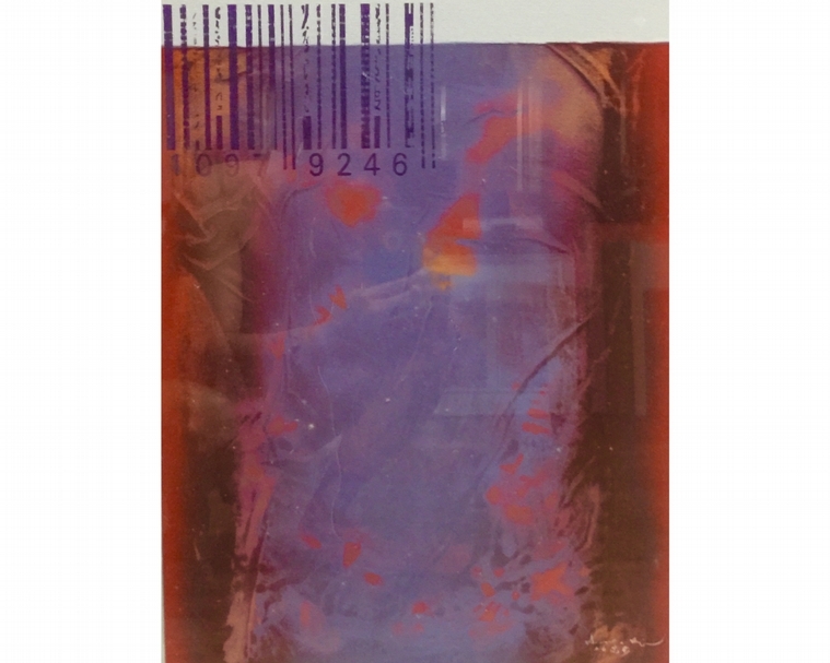 蔡志榮《符語編碼》，油彩，53x46cm。（68當代藝術空間提供）