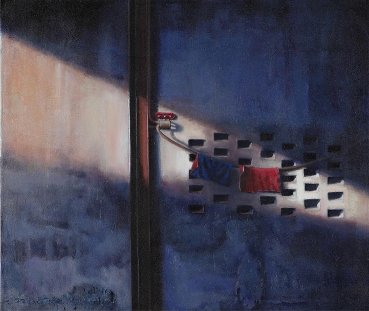 林美蕙《天生一對》，油畫，53x46cm，2010。（68當代藝術空間提供）