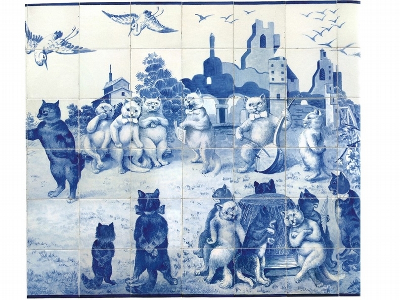 門薩格之家，夏季餐廳的《動物》，20世紀初製作。（王明彥提供）