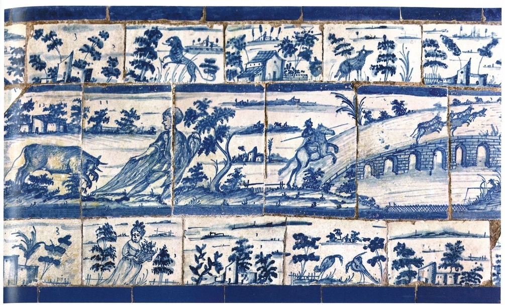 雷布理哈伯爵夫人宅邸，夏季餐廳《田園風景》，1700年製作。（王明彥提供）