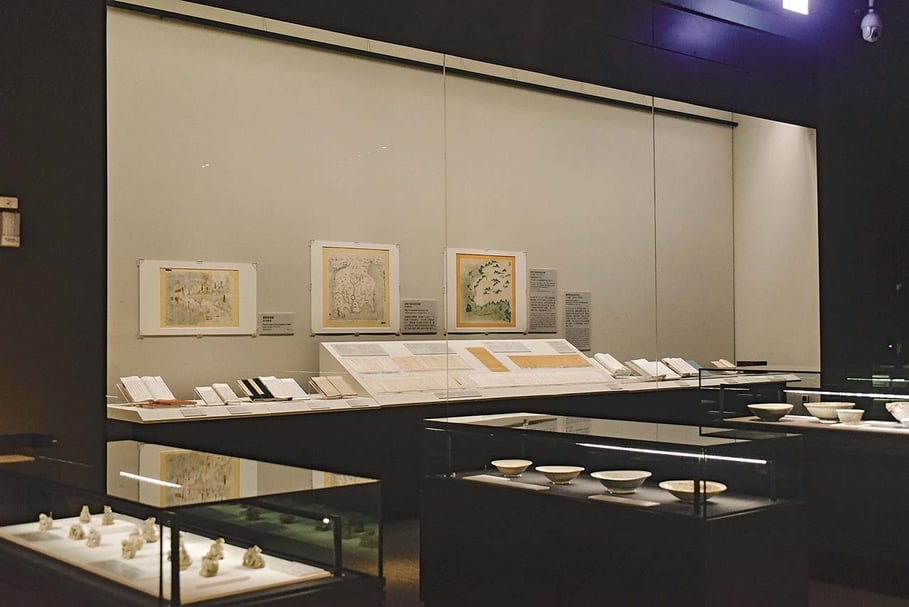 「薩瓦蒂泰—故宮泰文化特展」展廳一隅。（攝影／王人傑）