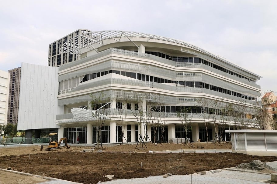 位於新莊的國家電影中心新場館，預計110年完工啟用。（文化部提供）
