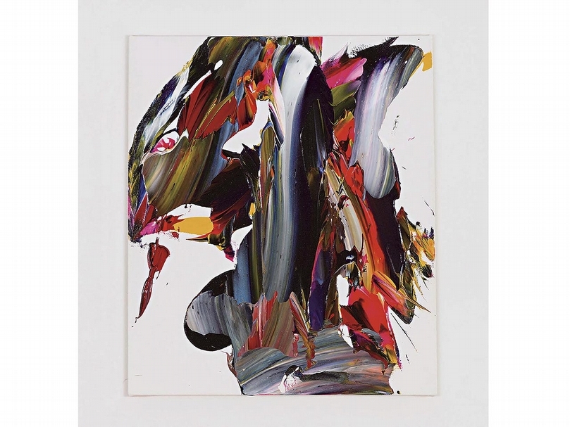 門田光雅（Mitsumasa Kadota）《Nova1》，壓克力、金剛砂、棉布，53.3×45.7cm，2019。（帝塚山畫廊提供）