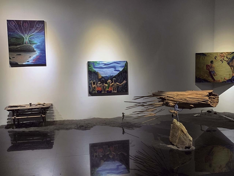 「看見聽不到的歷史－大港口Cepo'事件」展場一景。（陳韋鑑提供）