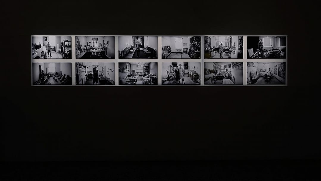 莊志維《從我到我們》，數位影像，2014，作品中看到藝術家進駐後空間的轉變。（照片提供／A.P.D.計劃，攝影／柯善文）