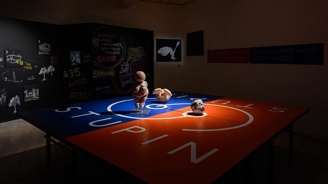 郭奕臣、MARCUS WAD《STUPIN藝術家工作室駐村平台》，裝置、雕塑，2019。（照片提供／A.P.D.計劃，攝影／柯善文）