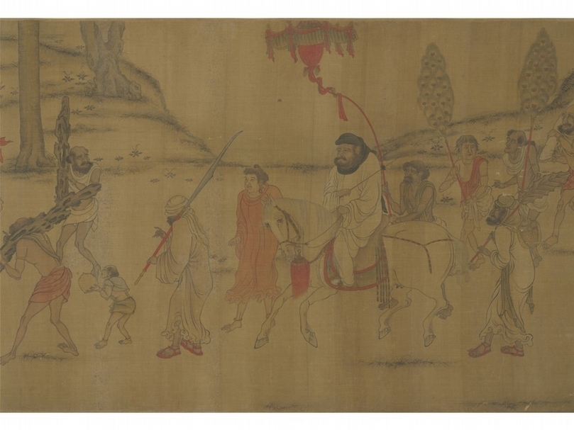 唐閻立本《職貢圖》，國立故宮博物院藏。（圖片來源：國立故宮博物院）