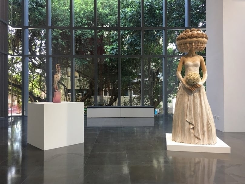 北師美術館的「美少女的美術史」展覽現場。（攝影／陳飛豪）