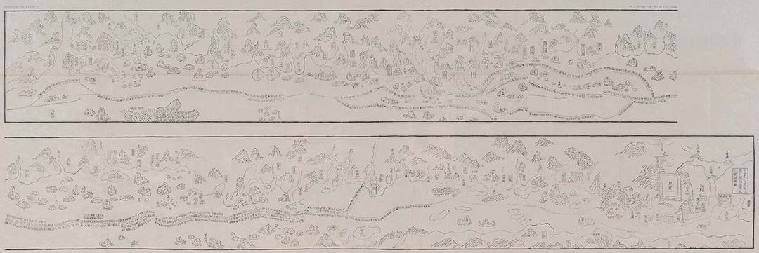 明天啟元年（1621）作〈鄭和航海圖〉，私人藏。（香港海事博物館及借展單位提供）