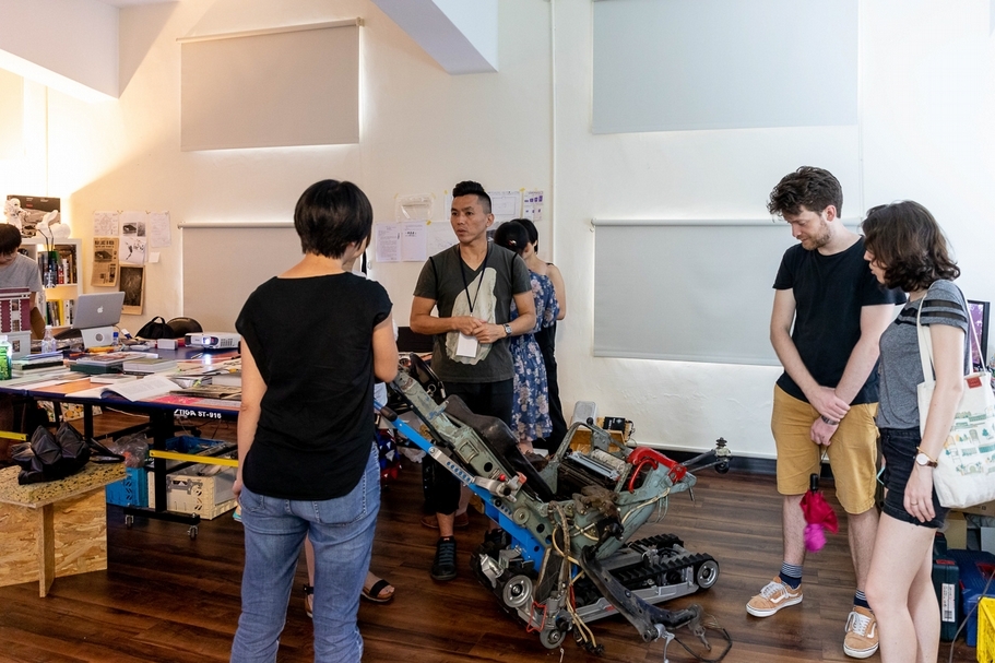 2019年，CREATORS舉辦開放工作室活動現場。（空總臺灣當代文化實驗場提供）