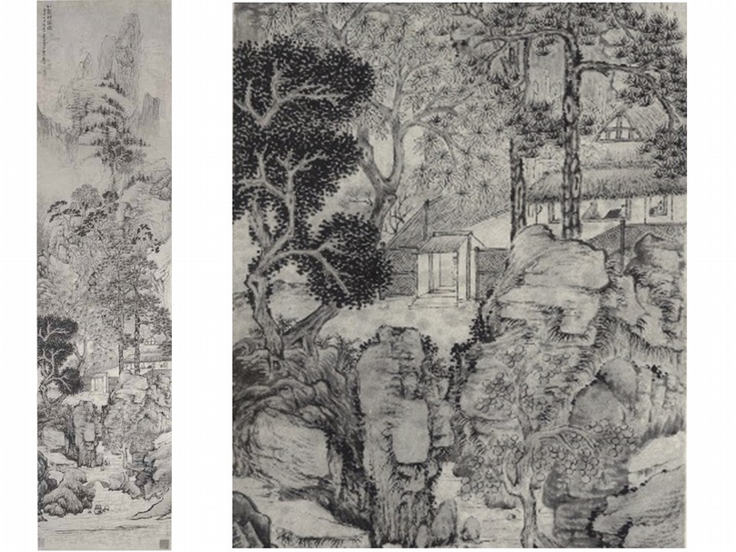 清代華嵒《松聲草閣圖》，香港藝術館虛白齋藏。（本刊資料室）