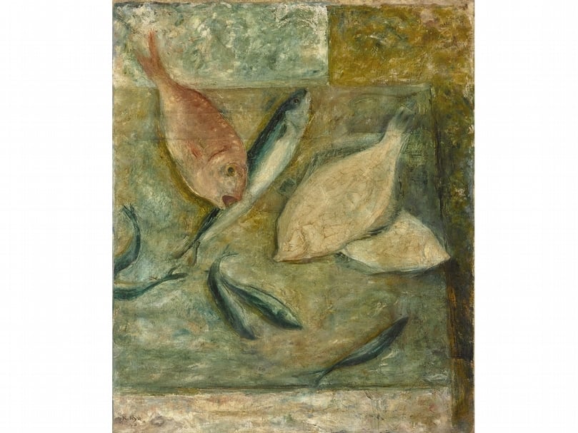 劉啟祥《魚》。（高雄市立美術館提供）
