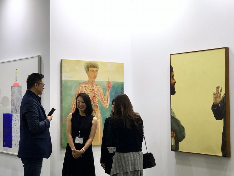 亞紀畫廊於台北當代藝術博覽會展位一景。(本刊資料室)