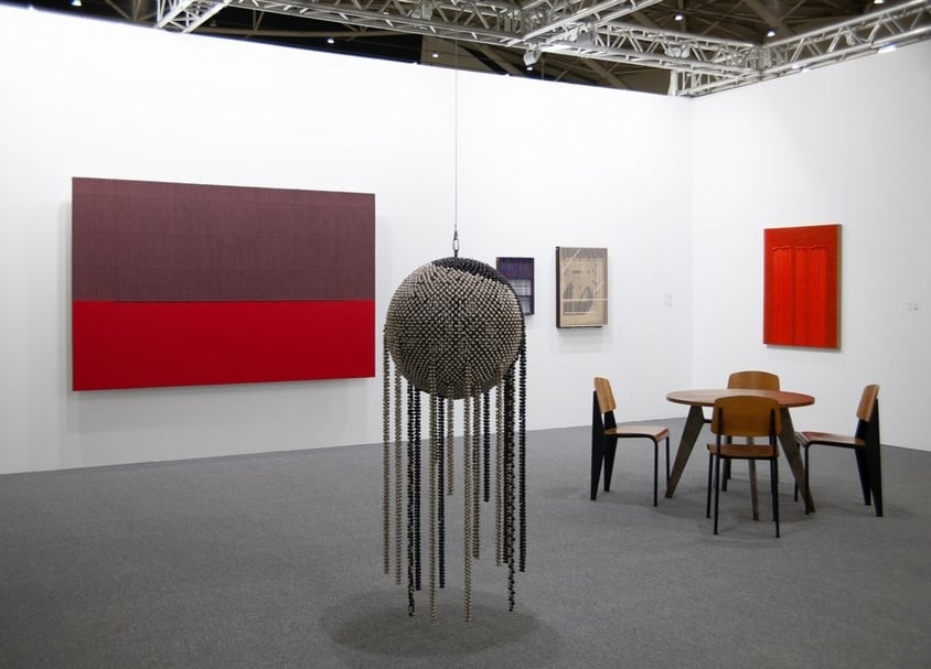 Kukje畫廊（Kukje Gallery）於2020台北當代藝術博覽會展位一景。（Kukje畫廊提供）