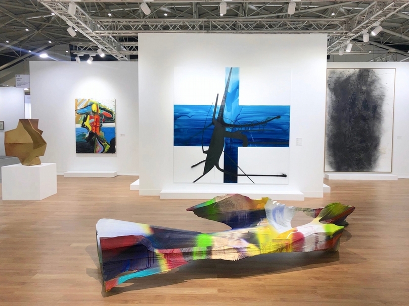 高古軒畫廊（Gagosian Gallery）於2020台北當代藝術博覽會展位一景。（本刊資料室）