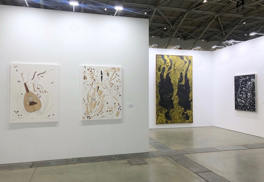 薩德斯．侯巴克畫廊（Galerie Thaddaeus Ropac）於2020台北當代藝術博覽會展位一景。（本刊資料室）