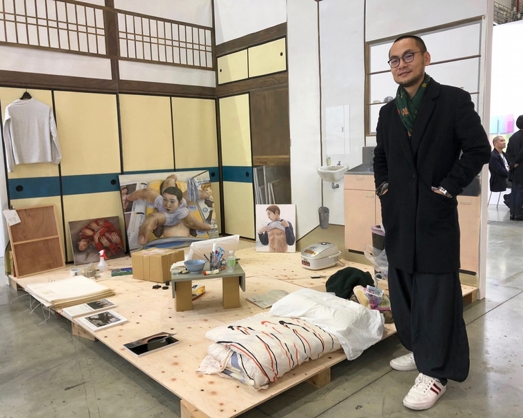 吳季璁於石田徹也（Tetsuya Ishida）個人展藝區。（本刊資料室）