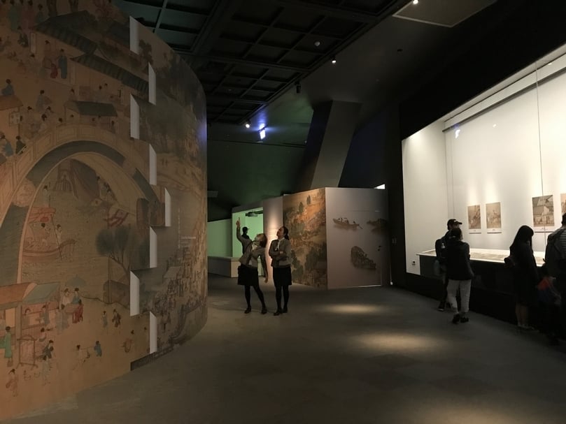 「清明上河圖特展」特展展覽現場。（攝影／藍玉琦）