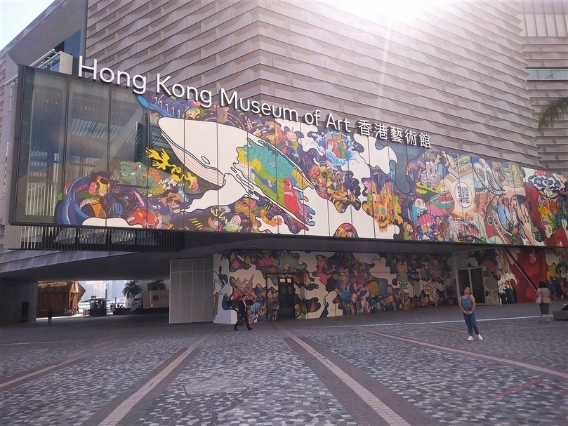 翻新後的香港藝術館，如今因疫病蔓延而暫停開放。（黎家怡提供）