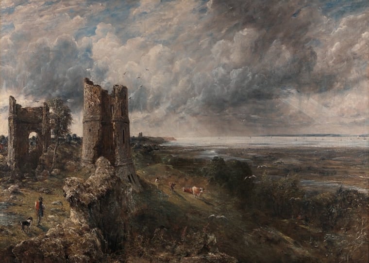 John Constable《 Hadleigh Castle, The Mouth of the Thames—Morning after a Stormy Night》，1829， Yale Center for British Art，Paul Mellon Collection。（© Paul Mellon Centre for Studies in British Art）
