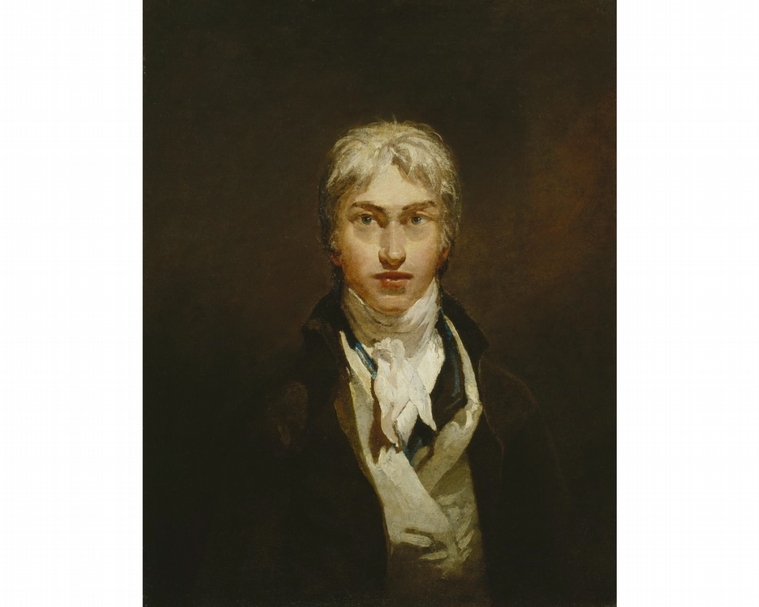 約瑟夫．瑪羅德．威廉．透納（Joseph Mallord William Turner），《自畫像》（Self-portrait），油彩、畫布，74.3x58.4cm，circa 1799。（Public domain）