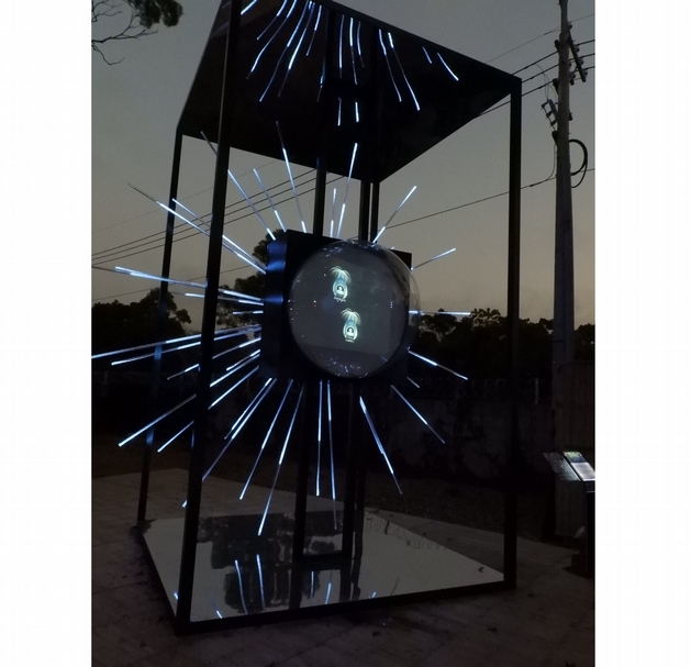 賴建源《希望種子》。（攝影／吳牧青）